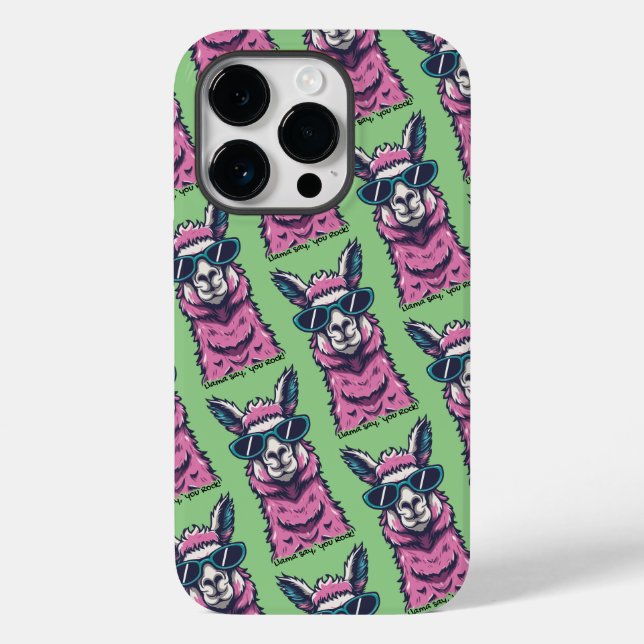 Llama diz que você é Rock | pose Quirky em óculos  (Verso)