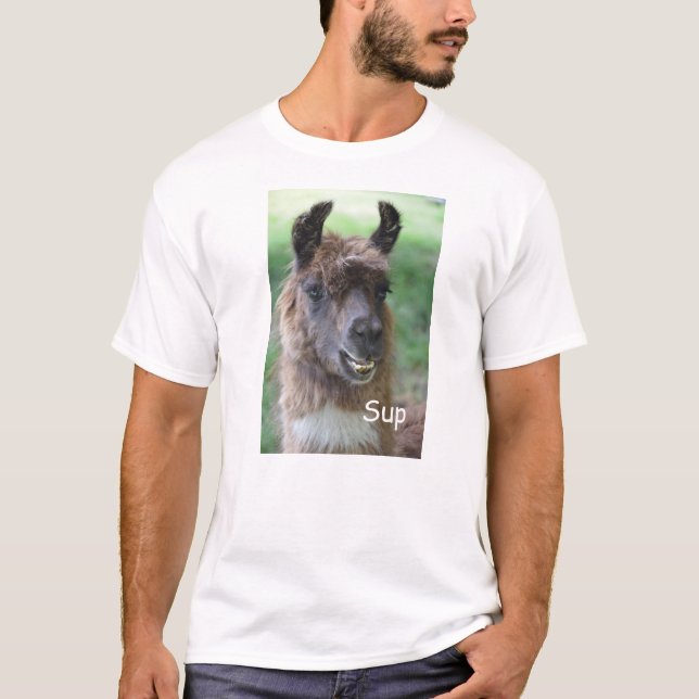 Llama Face Sup T-Shirt (Frente)