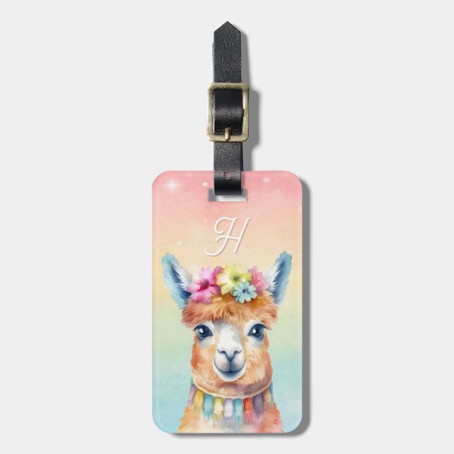 Llama Luggage Tags (Frente Vertical)