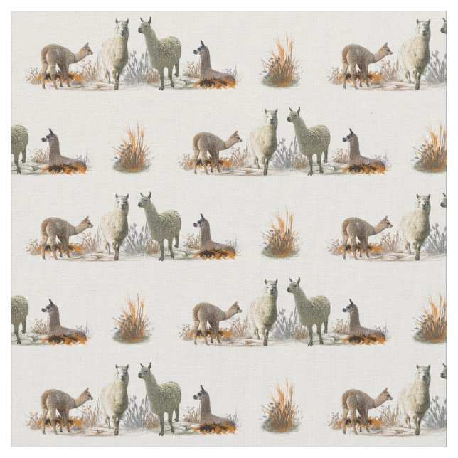 Llama Meadow Tecido (escolha a cor) (Detalhe)