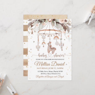 Llama Toys Boho Chá de fraldas de convite Alpak Bo