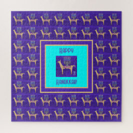 Llamas Caprichosas Feliz Hanukkah Quebra-Cabeça 20