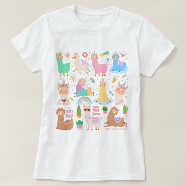 Llamas T-Shirt (Frente do Design)