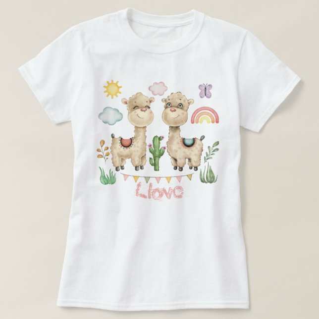Llamas T-Shirt (Frente do Design)