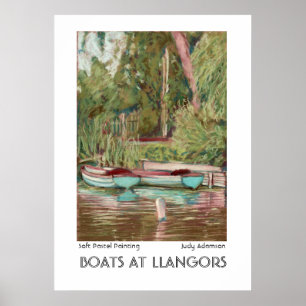 Llangors Boats Impressão ou Poster