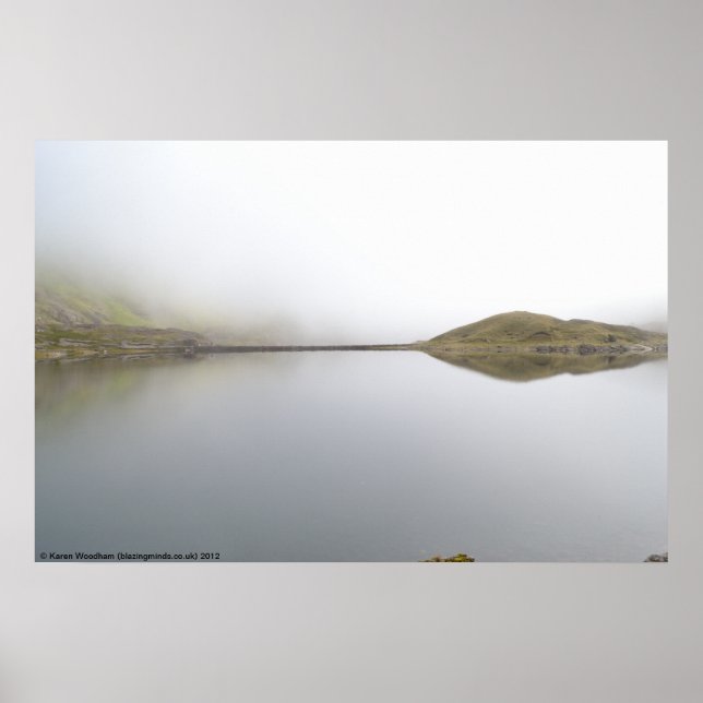 Llyn Llydaw Reservoir (Snowdonia) Poster (Frente)