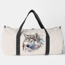 Lobo Americano Nativo Duffel Bag