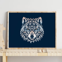 Lobo Ártico | Wolf Winter Wall Impressão