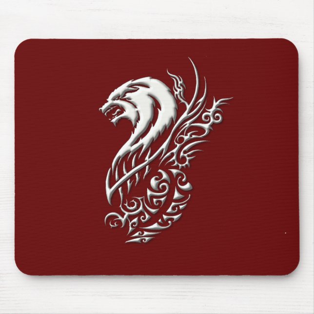 Lobo Borgonha Mousepad do marfim (Frente)
