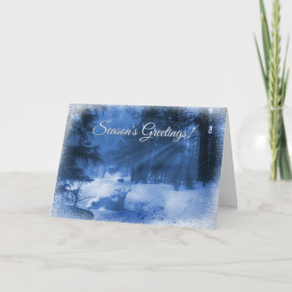 Lobo Branco nos Cartões de Saudação da Estação da