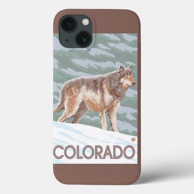 Lobo cinzento StandingColorado (Verso)