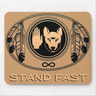 Lobo das Primeiras Nações doa o Mousepad de Arte N