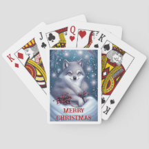 Lobo de Natal - Cartas de Baralho