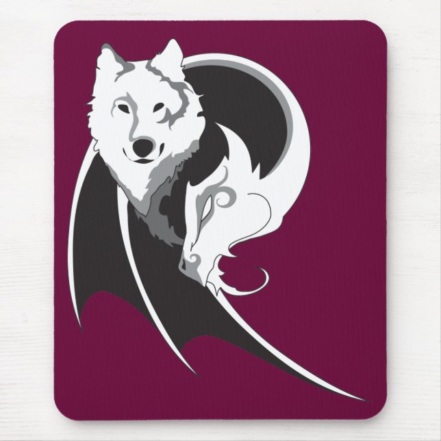 Lobo & dragão Mousepad (Frente)