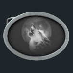Lobo e Lua de Howling Preto e Branco<br><div class="desc">Um lobo ainda é um lobo,  mesmo quando está sozinho. Talvez um lobo seja ainda mais um lobo quando está sozinho.</div>