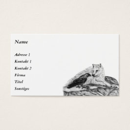 Lobo e Raven - Design preto e branco