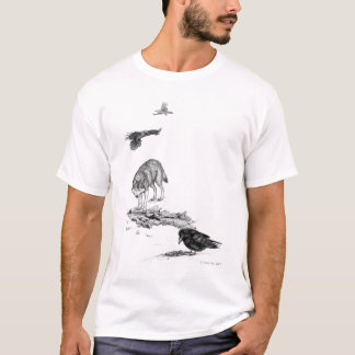 Lobo e t-shirt dos corvos