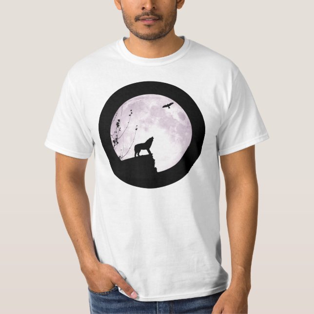 Lobo & Eagle - camisa da Lua cheia (Frente)