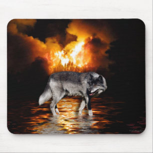 Lobo Mousepad do "sobrevivente"