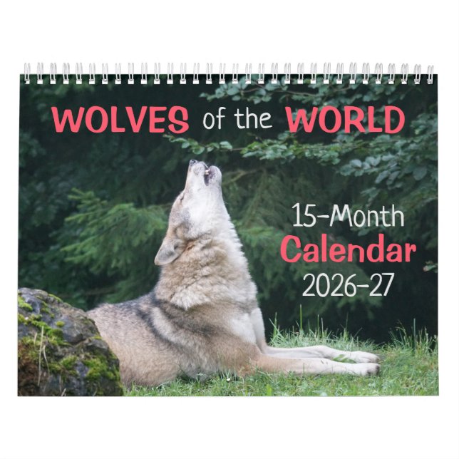 Lobos do Mundo 15 Mo. Calendário 2025-26 (Capa)