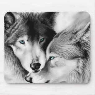 Lobos no amor Mousepad