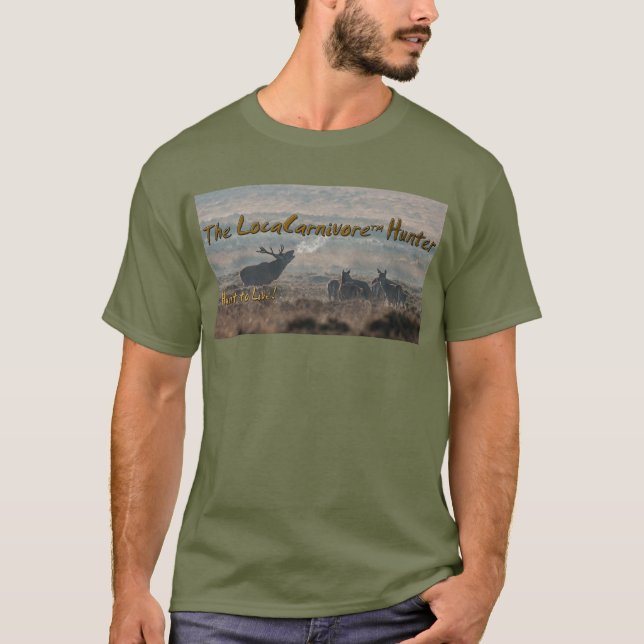 LocaCarnivore - T-Shirt Verde de Pequena Superfíci (Frente)