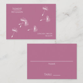 Local de Casamento de Dandelion Whimsical / Cartão