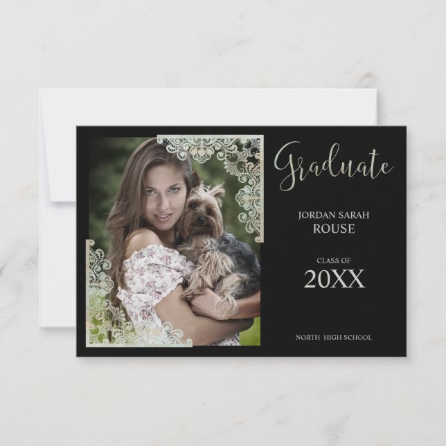 Local de Graduação de Fotos da Caligrafia em Preto (Frente)