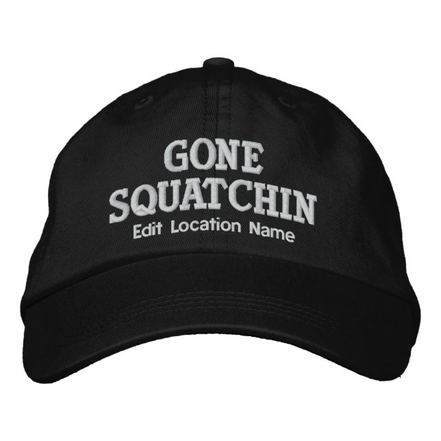 LOCALIZAÇÃO DA Personalização do Boné SQUATCHIN (Frente)
