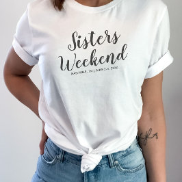 Localização Personalizada da Camiseta das Irmãs no