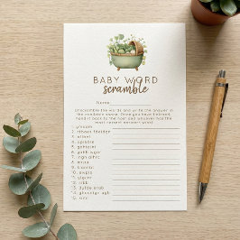 Locally Grown 'Word Scramble' Baby Shower Game