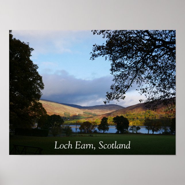 Loch Earn Poster da Escócia (Frente)