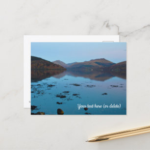 Loch Fyne em Azul, Escócia Cartão postal