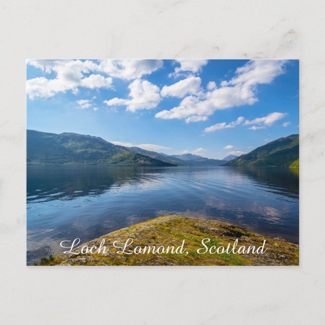 Loch Lomond, Escócia, cartão postal natural. (Frente)