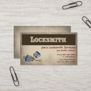 Locksmith Cartão de visita