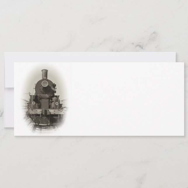 Locomotiva a vapor antiga (Frente)