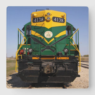 Locomotiva Diesel N.º 4138 Relógio Quadrado Sem Fa