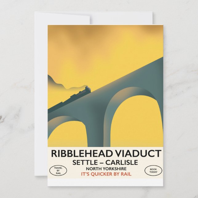 Locomotiva Ribblehead Viaduct Yorkshire (Frente)