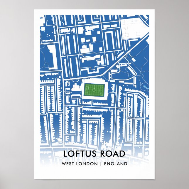 Loftus Road Poster - Home of Queens Park Rangers (Frente)