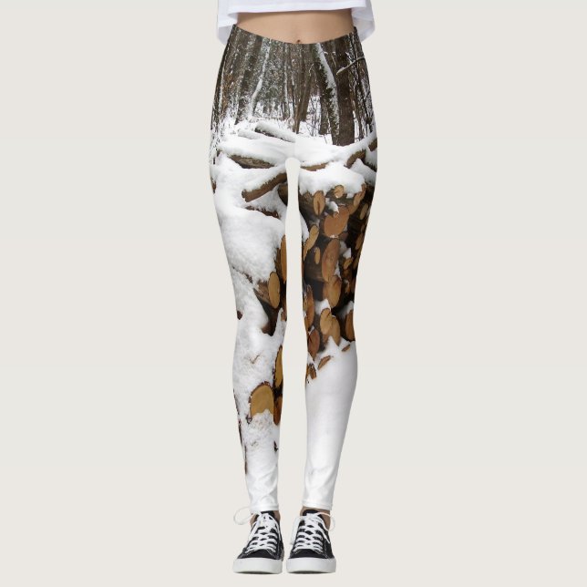 Log Pile nas Leggings Woods (Frente)