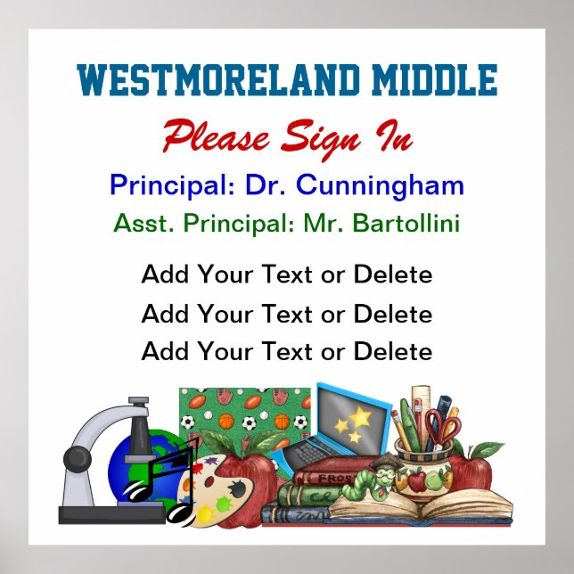 Login na escola no Poster principal - SRF (Frente)