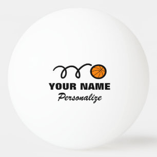 Logo de basquete bola de pingue-pongue para ténis