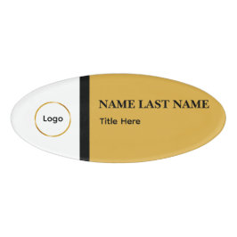 Logo Personalizado Elegante Azul Poeira Branco Ímã