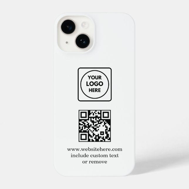 Logo QR Code Business Promo iphone case (Verso)