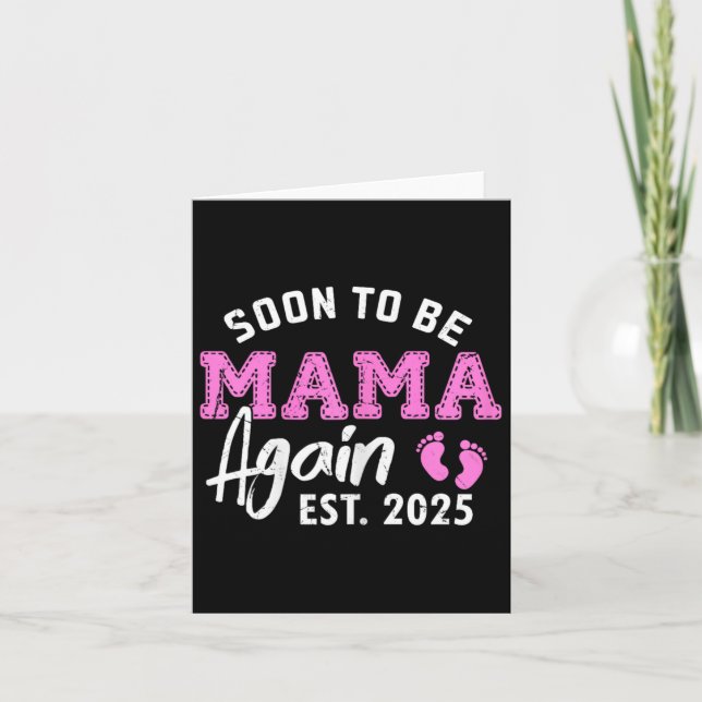 Logo Será Mamãe Novamente 2025 Nova Mamãe Anúncio  (Frente)