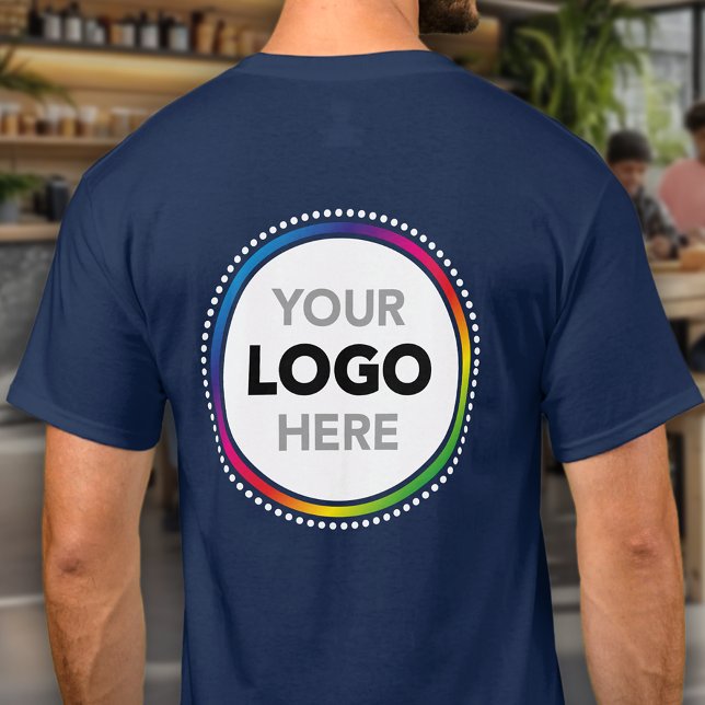 Logo T-Shirt - Custom Company Branding on Back (Criador carregado)
