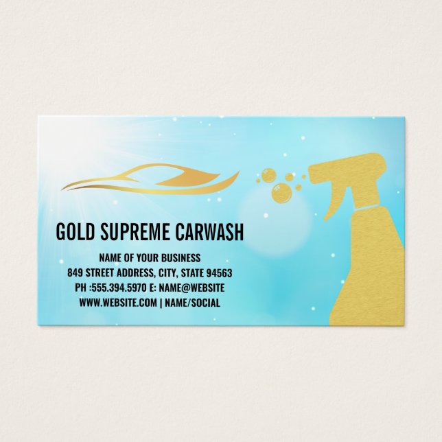 Logotipo automático Dourado e frasco de pulverizaç (Frente)