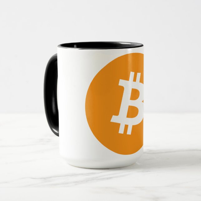 Logotipo Bitcoin BTC | Caneca (Frente Esquerda)