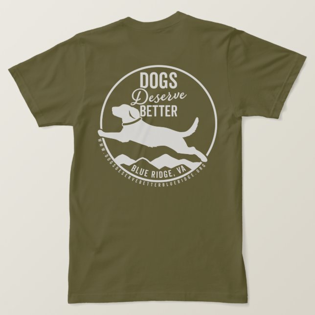 Logotipo branco verde do Exército da Camisa T (Verso do Design)