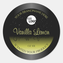 Logotipo brilhante de etiquetas de empacotamento d